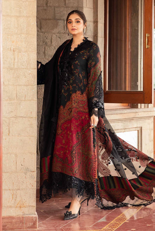 Maria.B Luxury Fall Winter Khaddar Embroidered Unstitched 3 Piece DL-1204