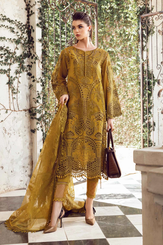 Maria.B Eid Collection Luxury Embroidered Lawn Unstitched Eid Lawn 08