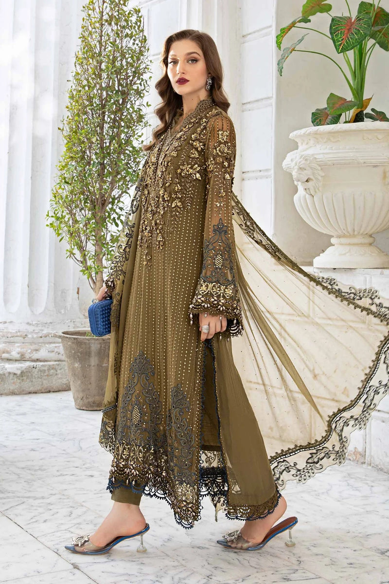 Maria.B Chiffon Embroidered Hand Made Collection MPC-24-108