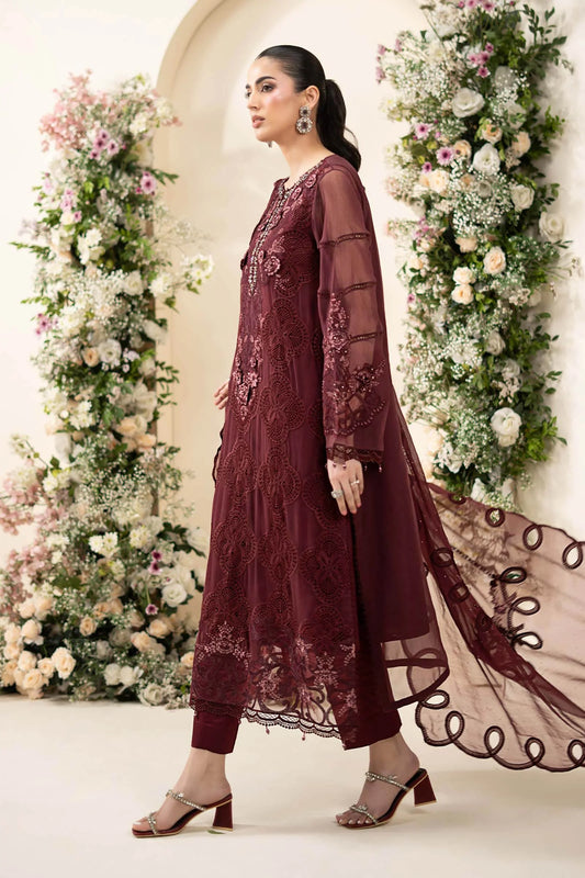 sachin and babi light blue dress Chiffon Embroidered Formal Dress by ALEEZAY 05 Extra Large