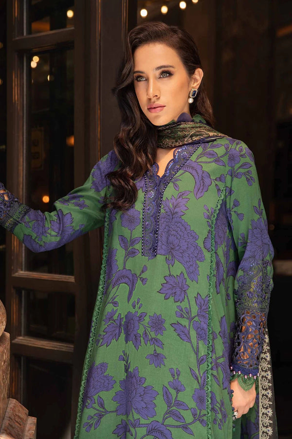 Maria.B MPRINTS 3 Piece Unstitched Luxury Lawn Suit MPT-2309-B