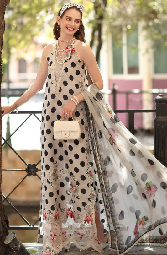 Noor By Saadia Asad - Lawn Embroidered 3 Piece Unstitched - D-04B