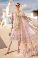 Maria.B Unstitched Embroidered Luxury Lawn Unstitched 3Pc Suit D-2406-A