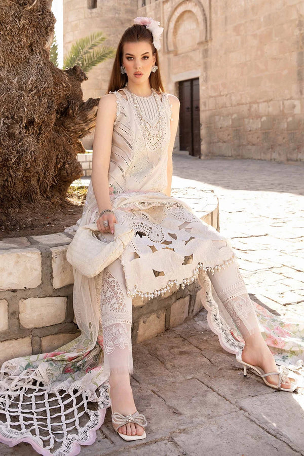 Maria.B Unstitched Embroidered Luxury Lawn 3Pc Suit D-2407-A