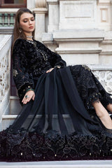 Maria.B Embroidered Velvet Suits Unstitched 3 Piece D-11 Luxury Winter Collection