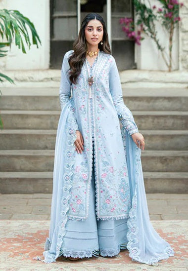 Qalamkar - Zarish - Luxury Lawn Embroidered 3 Piece Unstitched
