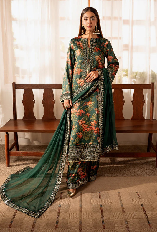 Sheenora Luxury Silk Embroidered Unstitched 3 Piece - OMAVI