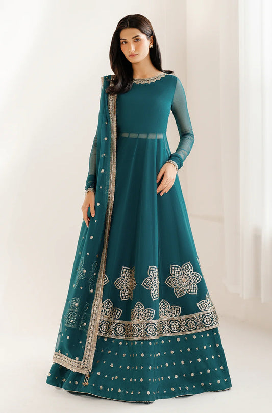 Jazmin UC-3097 - Luxury Chiffon Embroidered Unstitched 3 Piece