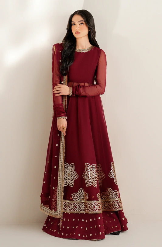 Jazmin UC-3098 - Luxury Chiffon Embroidered 3 Piece Unstitched