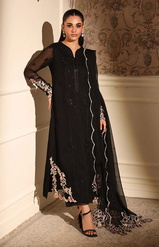 Azure - Dusken Lace - Luxury Chiffon Embroidered 3 Piece Unstitched