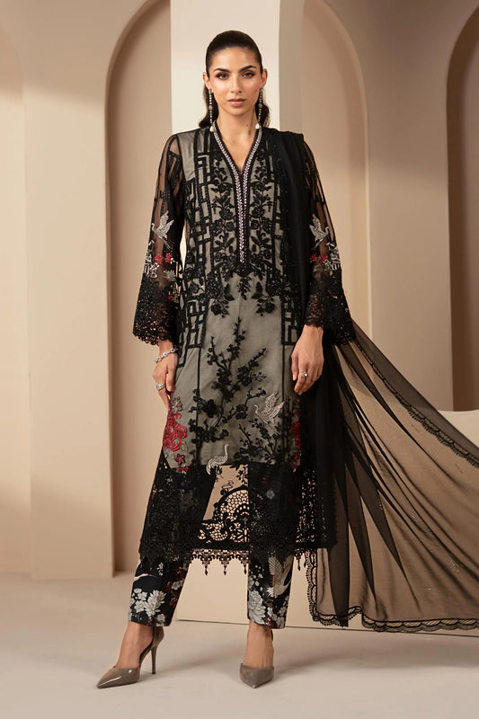 Maria.B - Luxury Lawn Embroidered 3 Piece Unstitched - DS-2607-B