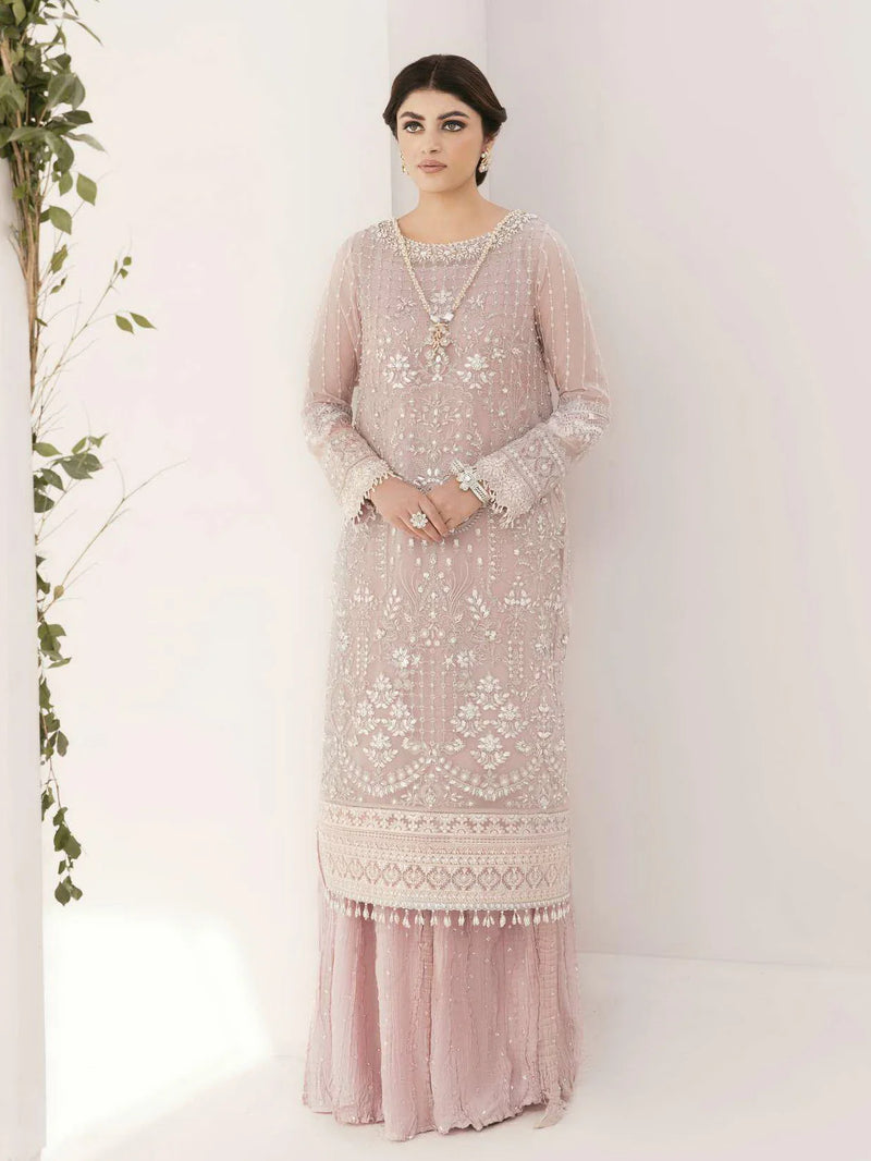Chantelle By Baroque Embroidered Chiffon Suits Unstitched 3 Piece BQ23CH BQU-CH11-D05 - Luxury Formal Collection