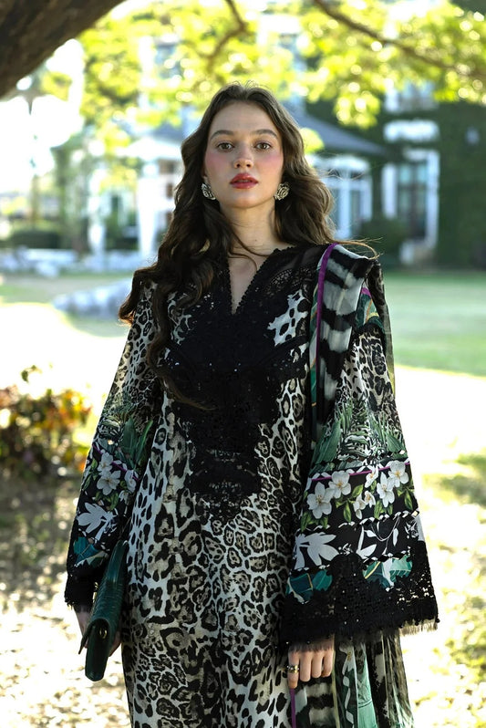 Elaf - Luxury Lawn Embroidered Unstitched 3 Piece - ESA-3A