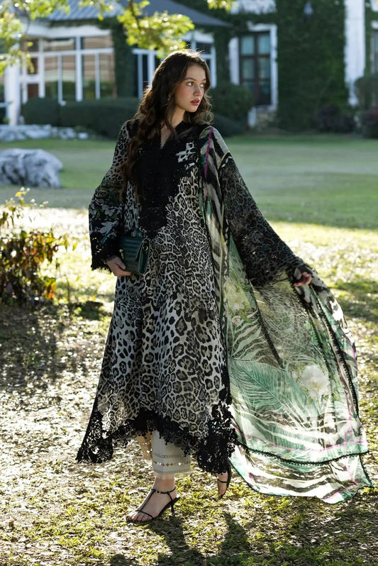 Elaf - Luxury Lawn Embroidered Unstitched 3 Piece - ESA-3A