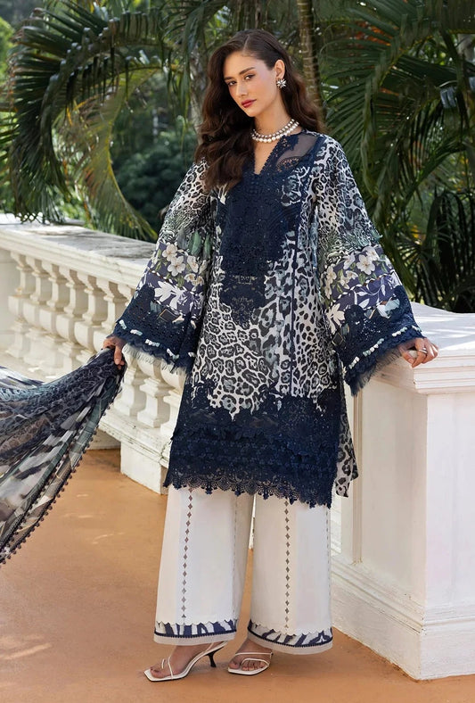 Elaf - Luxury Lawn Embroidered 3 Piece Unstitched - ESA-3B