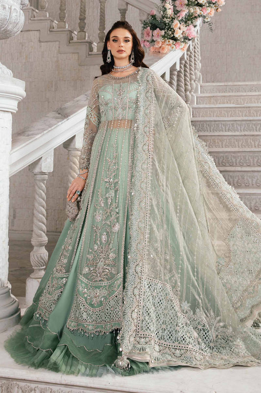 Maria.B Net Embroidered 3 Piece Unstitched Embroidered Suit | BD-2803