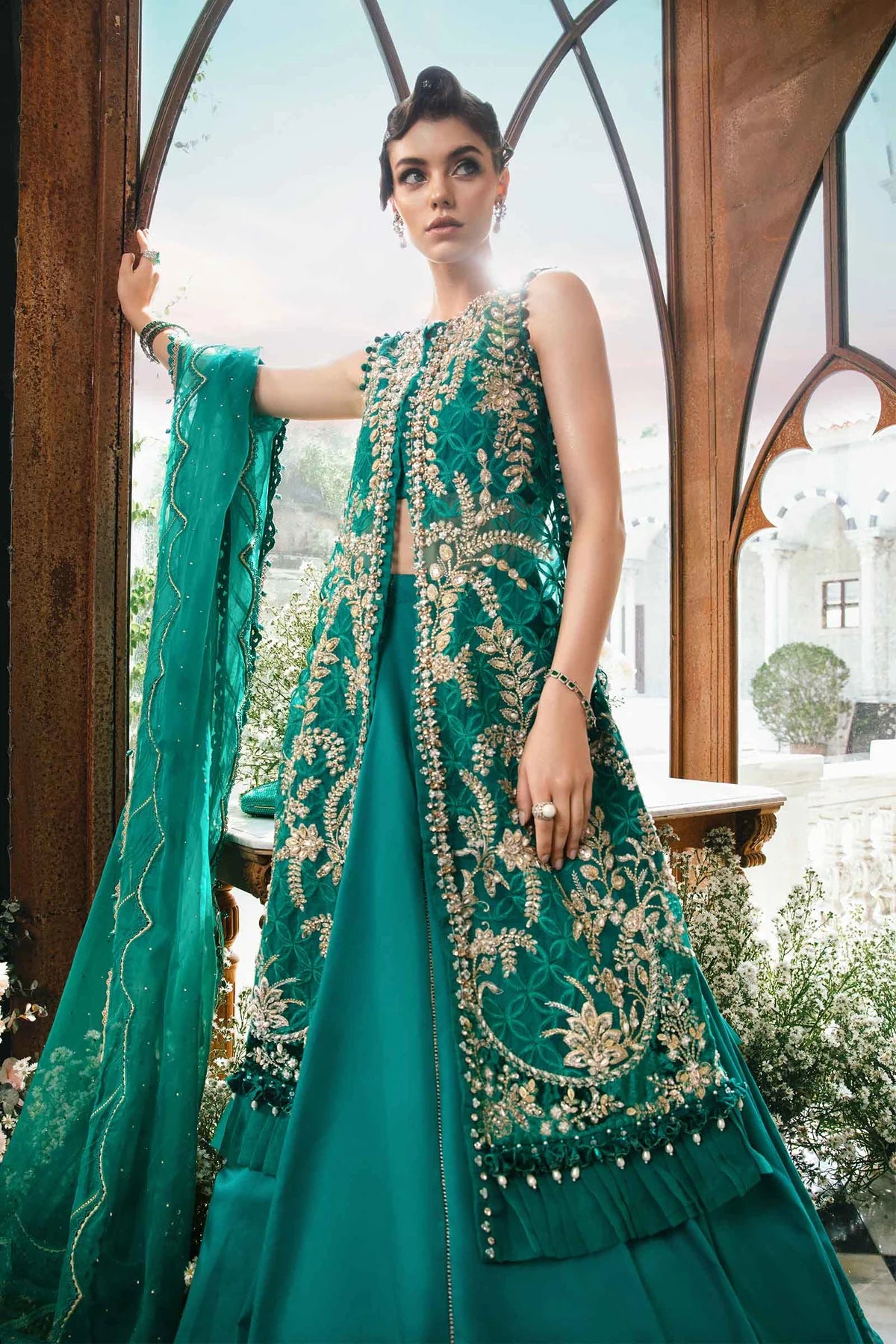 Maria.B Mbroidered 3 Piece Unstitched Embroidered Suit BD-2806