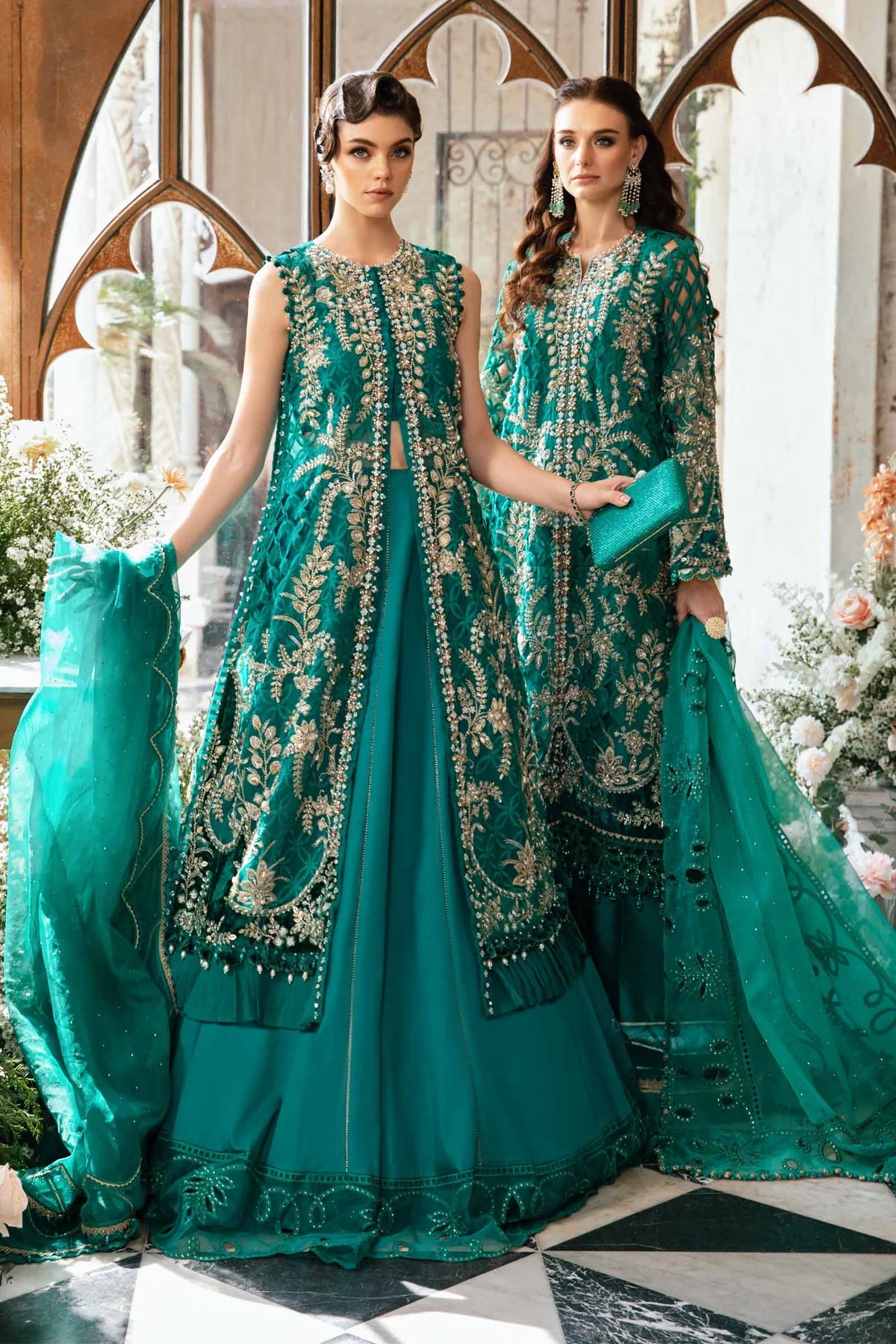 Maria.B Mbroidered 3 Piece Unstitched Embroidered Suit BD-2806