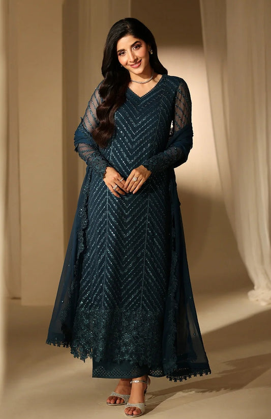 Azure - Euphoria - Luxury Chiffon Embroidered 3 Piece Unstitched