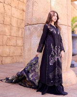 Mushq Astoria Silk Festive  Unstitched Embroidered 3Pc Suit D-02 OLIVIA Silk Collection