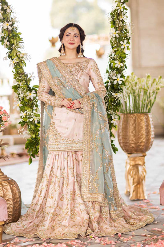 Maha Wajahat Net Embroidered Luxury Wedding Festive Unstitched Collection Mahi