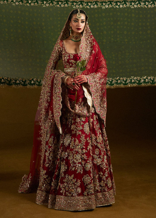 Hussain Rehar Luxury Bareeze Net Hand Embroidered Collection Qashqaye