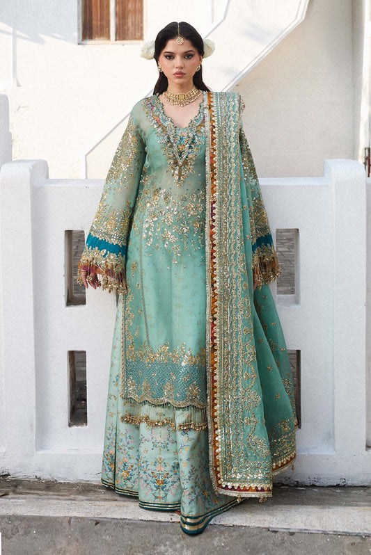 Hussain Rehar - Miraye - Luxury Organza Embroidered 3 Piece Unstitched