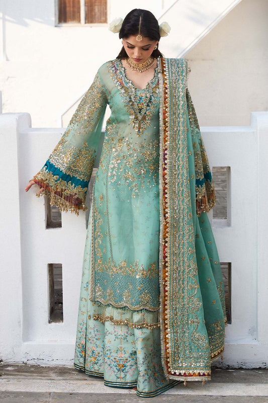 Hussain Rehar - Miraye - Luxury Organza Embroidered 3 Piece Unstitched