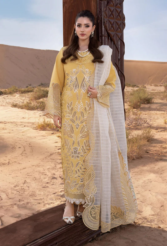 Rang Rasiya - Luxury Lawn Embroidered 3 Piece Unstitched - Hoorain