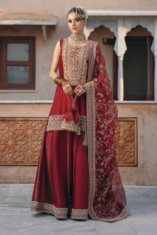 Kanwal Malik Luxury Raw Silk Embroidered Unstitched 3 Piece - Mehek