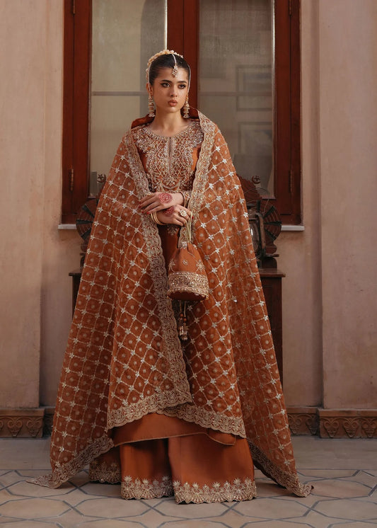 Kanwal Malik Luxury Raw Silk Hand Emblishment Collection Zulekha