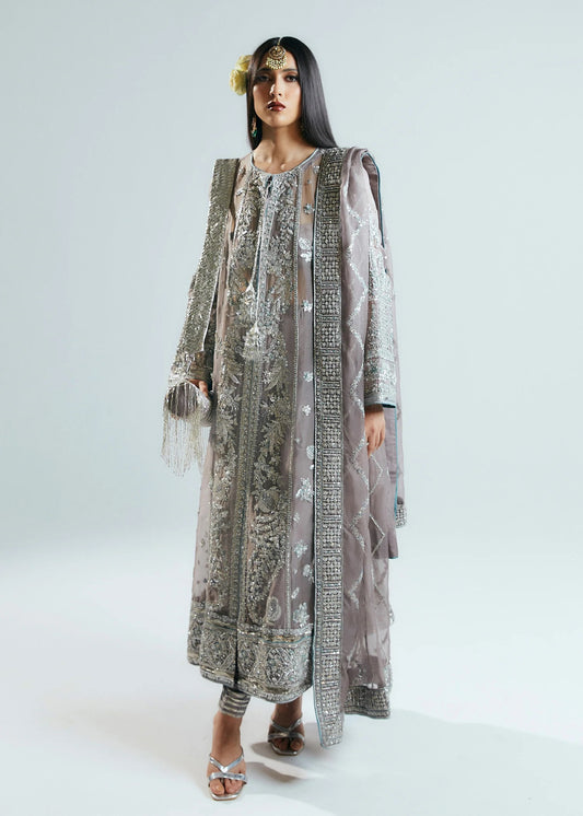 Hussain Rehar Luxury Organza Embroidered 3 Piece Unstiched Valora