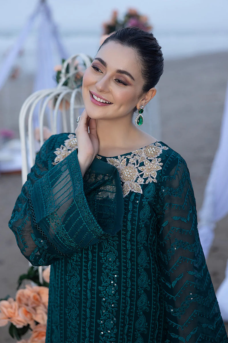 Luxe By Azure Embroidered Chiffon Suits Unstitched 3 Piece AS-110 Jasper Shine