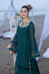 Luxe By Azure Embroidered Chiffon Suits Unstitched 3 Piece AS-110 Jasper Shine