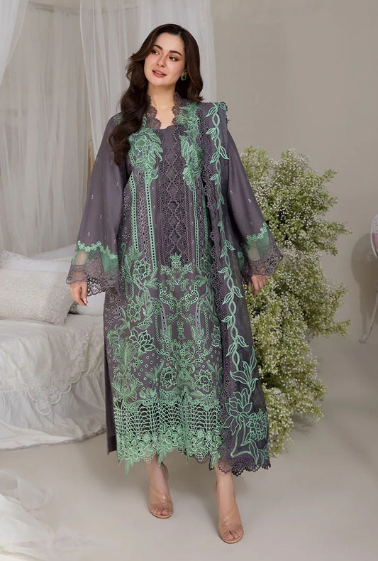 Sobia Nazir - 3B - Luxury Lawn Embroidered 3 Piece Unstitched