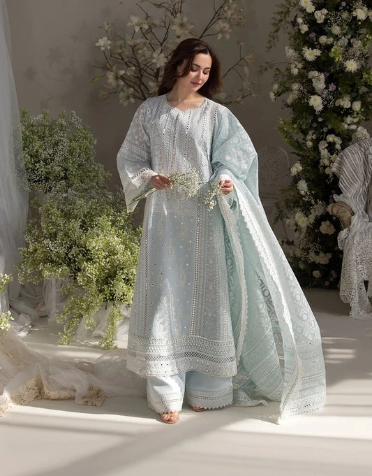 Sobia Nazir Luxury Lawn Embroidered 3 Piece Unstitched 7A