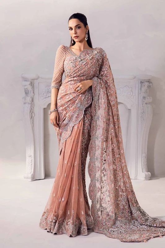 Maria.B Net Embroidered Unstitched 3 Piece - Solana MC-1011-A