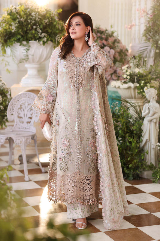 Maria.B Embroidered Luxury Chiffon Unstitched 3Pc Suit MPC-26-107