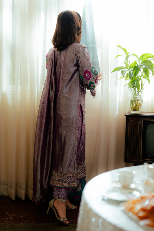 Mushq Wedding Festive Luxury Raw Silk Embroidered Collection AAIDAH