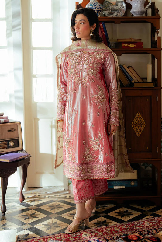 Mushq Meher - Luxury Sheesha Silk Embroidered 3 Piece Unstitched
