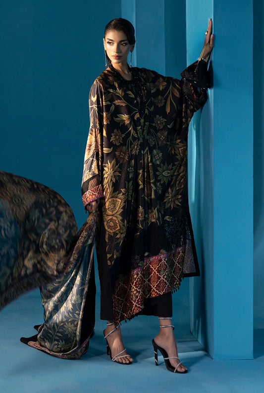 Maria.B Luxury Silk Embroidered Unstitched 3 Piece - MPS-W25-07