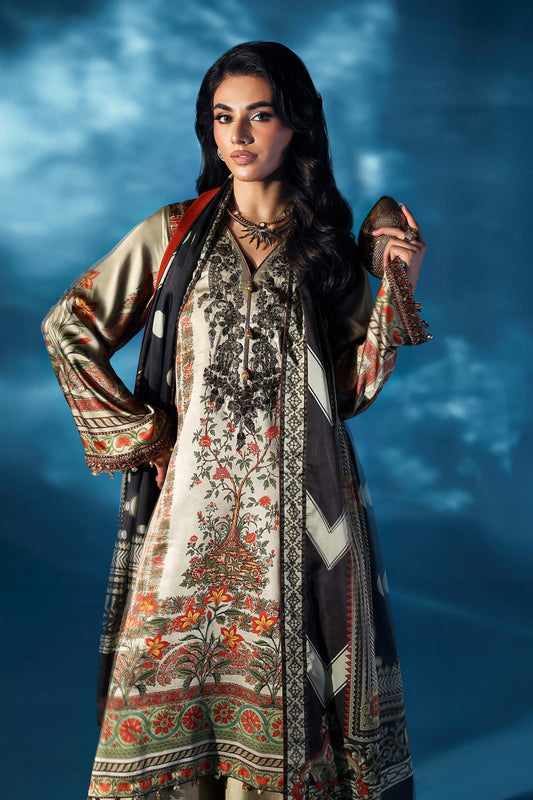 Maria.B Luxury Silk Embroidered 3 Piece Unstitched - MPS-W25-05