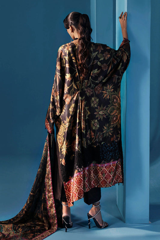 Maria.B Luxury Silk Embroidered Unstitched 3 Piece - MPS-W25-07