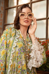Maria.B M.Prints Lawn Unstitched Embroidered 3 Piece Suit MPT-1708-A