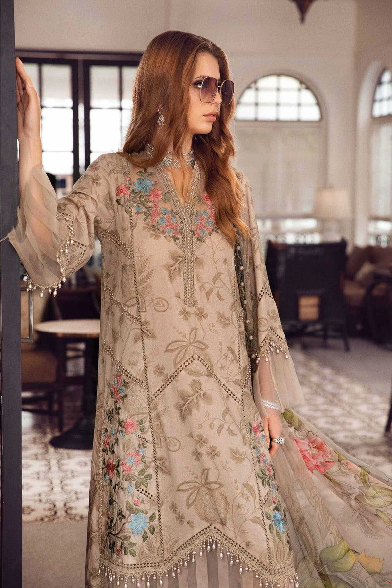 Maria.B Mprints Luxury Lawn Embroidered Unstitched MPT 1903-A
