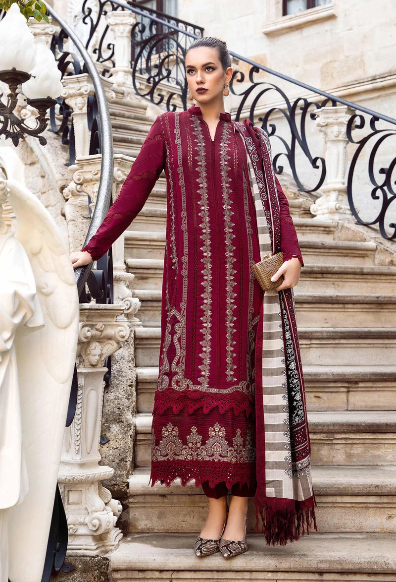 Maria.B Luxury Lawn Embroidered 3 Pieces Unstitched MPT 2002 A