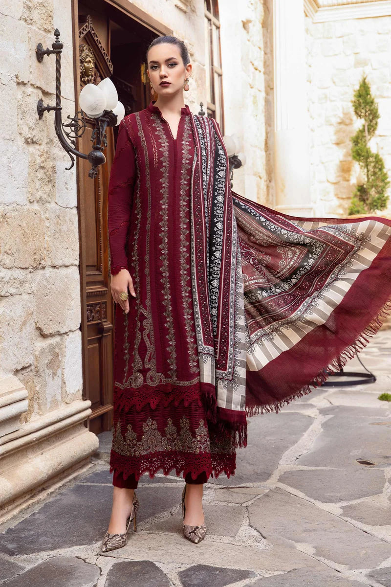 Maria.B Luxury Lawn Embroidered 3 Pieces Unstitched MPT 2002 A