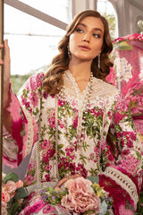 Maria.B Luxury Lawn 3 Pieces Unstitched M.Prints MPT-2102-A Pure Chiffon Duppatta