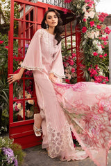 Maria.B M.Prints Unstitched Embroidered Lawn Suit MPT-2109-B Pure Chiffon Duppatta