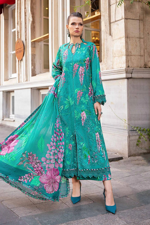 Maria.B MPRINTS 3 Piece Unstitched Luxury Lawn Suit MPT-2301-A